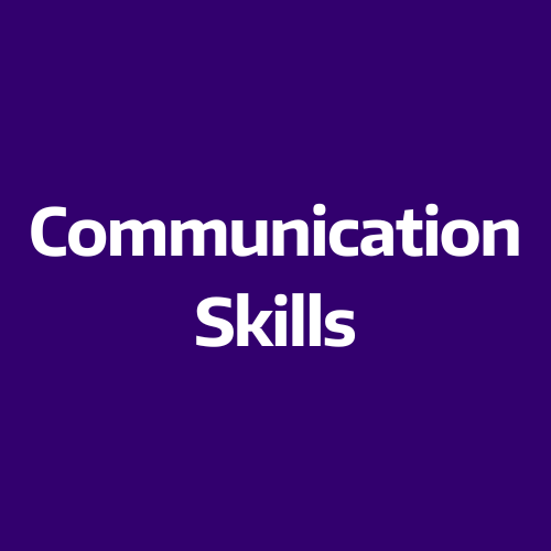 Communication skills button icon