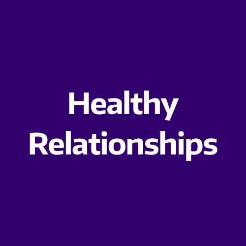 Healthy relationships button icon