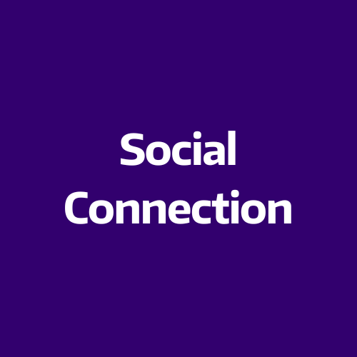 Social connection button icon