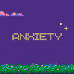 A box with text that reads: anxiety.