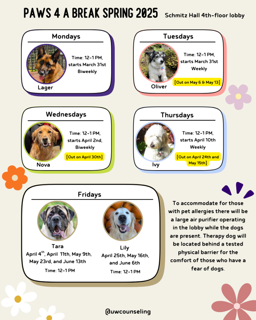 Paws 4 A Break Spring 2025 Flyer