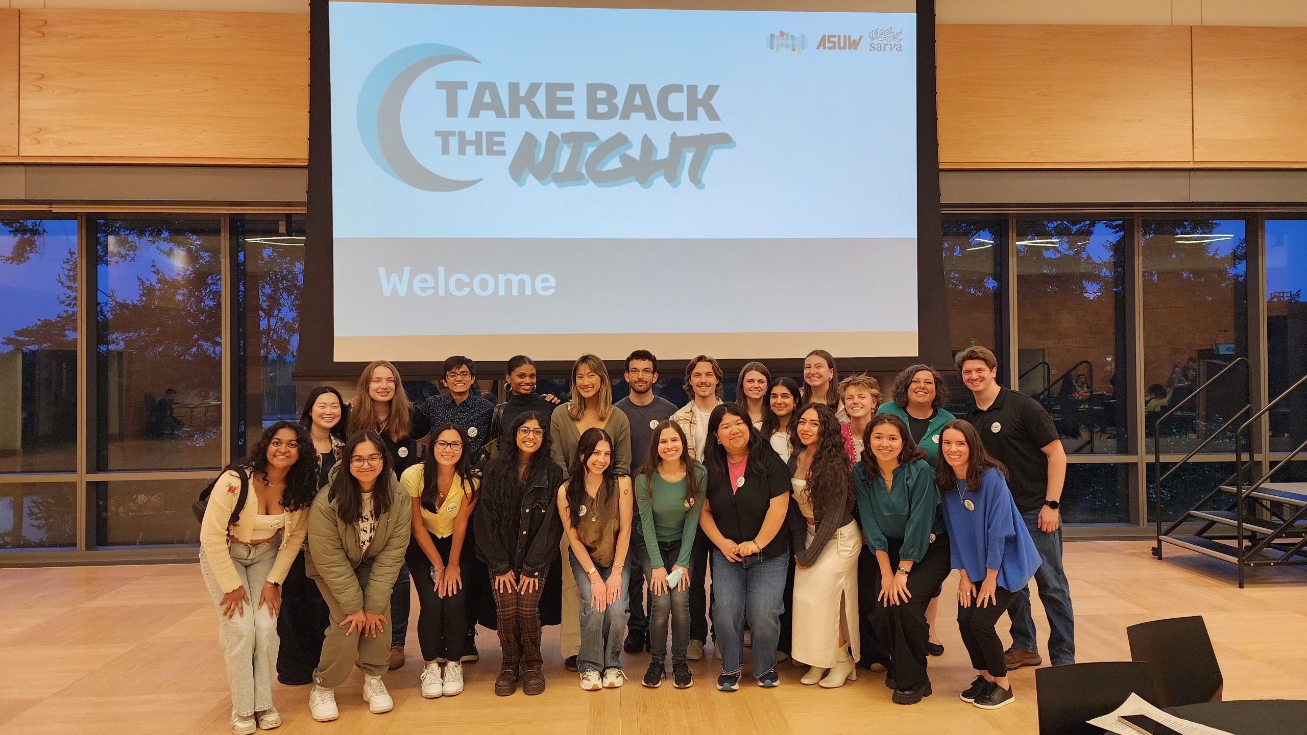 Take Back the Night Event team