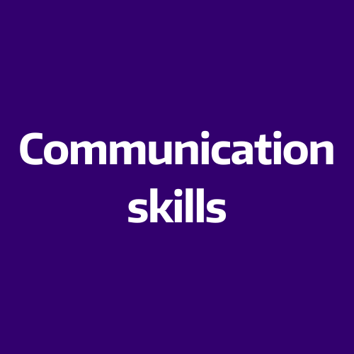 Communication skills button