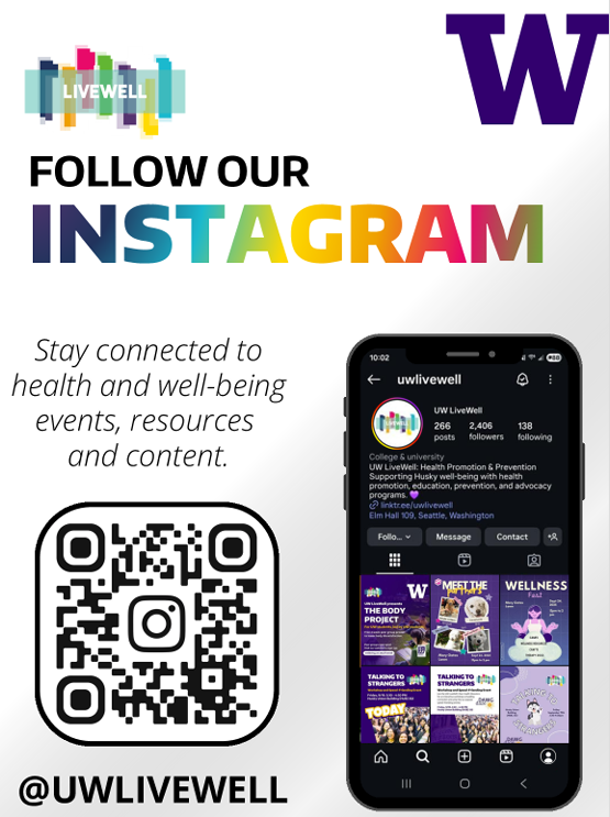Follow LiveWell on Instagram @uwlivewell
