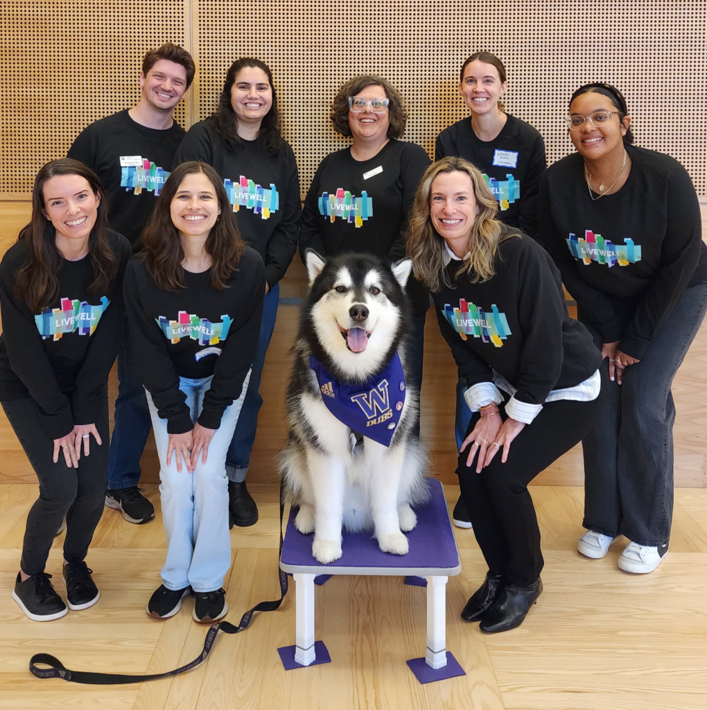LiveWell staff members posed with Dubs