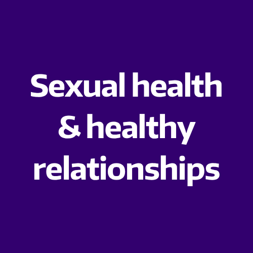 Sexual health and healthy relationships button icon